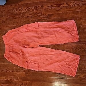 NWT - aerie coral linen pants size Small
